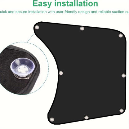 Car Sun Protection Heat Insulation Sunshade Front Side Curtains, 2pcs, 1pc