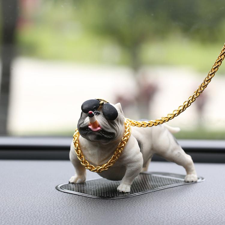 Car Bully Dog Car Center Console Accessories Social Dog Decoration Supplies Car Interior Ornaments