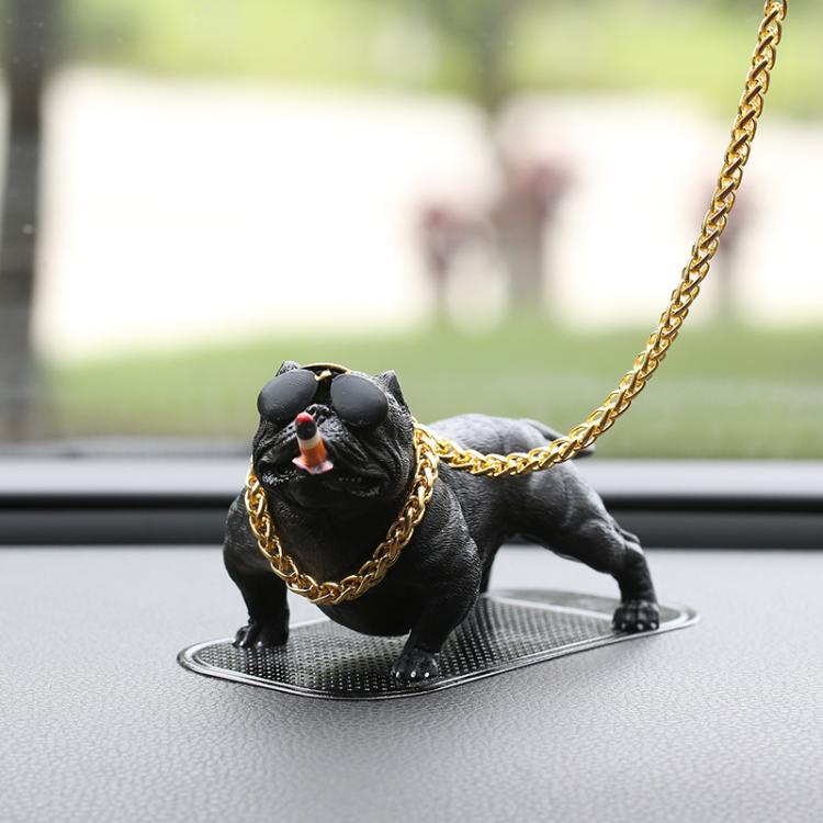 Car Bully Dog Car Center Console Accessories Social Dog Decoration Supplies Car Interior Ornaments