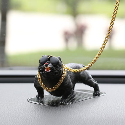 Car Bully Dog Car Center Console Accessories Social Dog Decoration Supplies Car Interior Ornaments