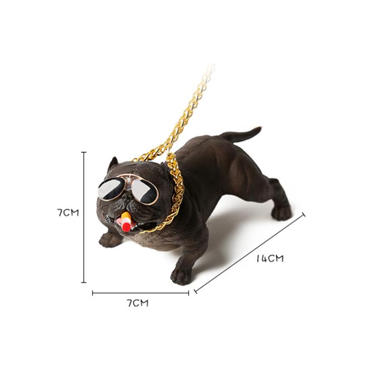 Car Bully Dog Car Center Console Accessories Social Dog Decoration Supplies Car Interior Ornaments