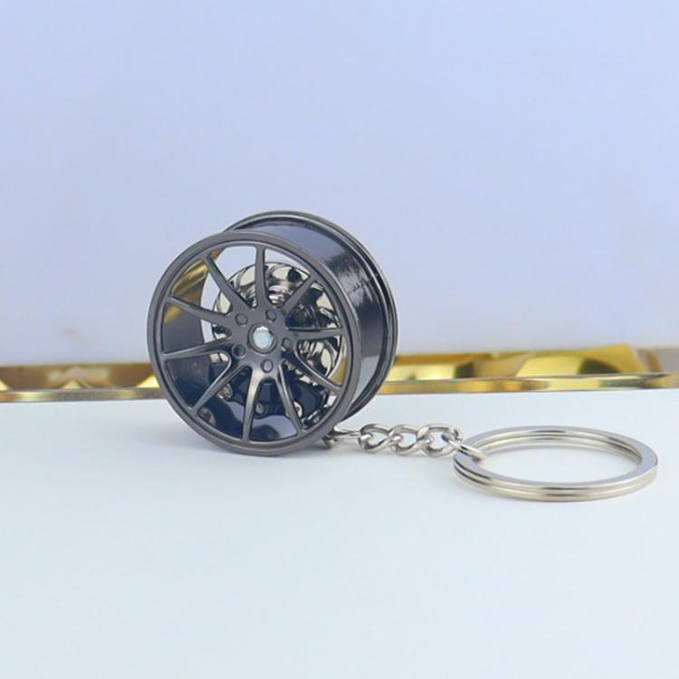 Metal Wheel Hub Brake Integrated Keychain