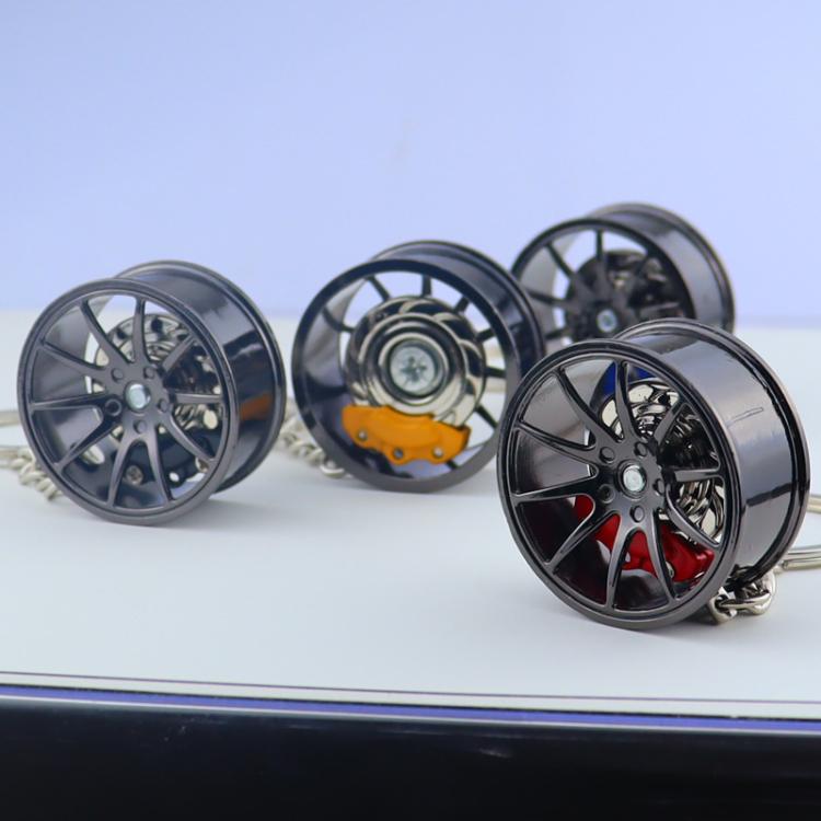Metal Wheel Hub Brake Integrated Keychain