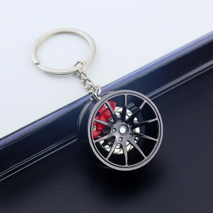 Metal Wheel Hub Brake Integrated Keychain