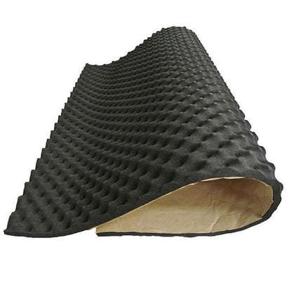 Car Rubber Plastic Self-adhesive Wave Crest Shockproof Sound-absorbing Cotton, 50x50x2cm, 100x50x2cm, 200x50x2cm
