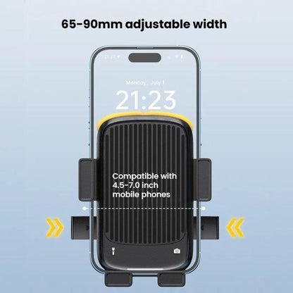 Bicycle and Motorcycle Phone Holder with Hidden Silicone Strap, Handbar, Rearview Mirror
