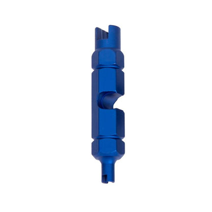 Aluminum Alloy American/French Bicycle Valve Core Removal Tool, Blue