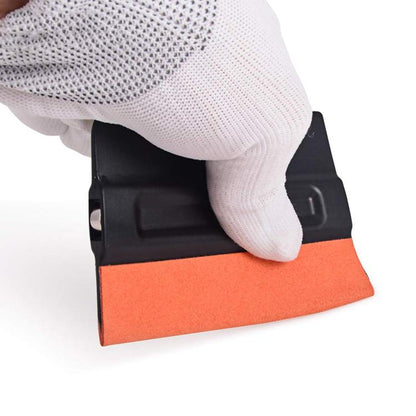 Car Film Scraper Imitation Buckskin Scraper With Magnetic Attraction, Hard ABS, Moderate PP