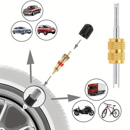 33pcs/Set Car Bicycle Tire Valve Core Installation Tool Repair Kit, B