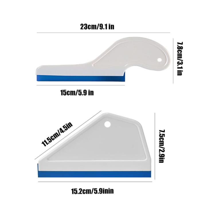 Car Film Tool Scraper Glass Cleaning Wiper, Arc Shape, Trapezoidal
