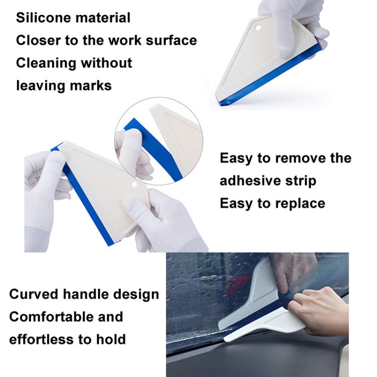 Car Film Tool Scraper Glass Cleaning Wiper, Arc Shape, Trapezoidal