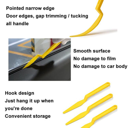 3pcs Car Film Scraper Seam Tape Handling Tools, 3pcs