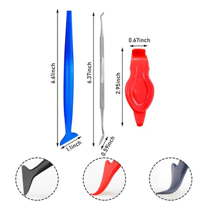 Car Film Edge Trimmer Car Film Tool Seam Tucking Scraper, 4pcs /Set, 5pcs /Set