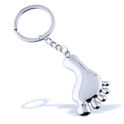 Small Feet Metal Keychain Gift