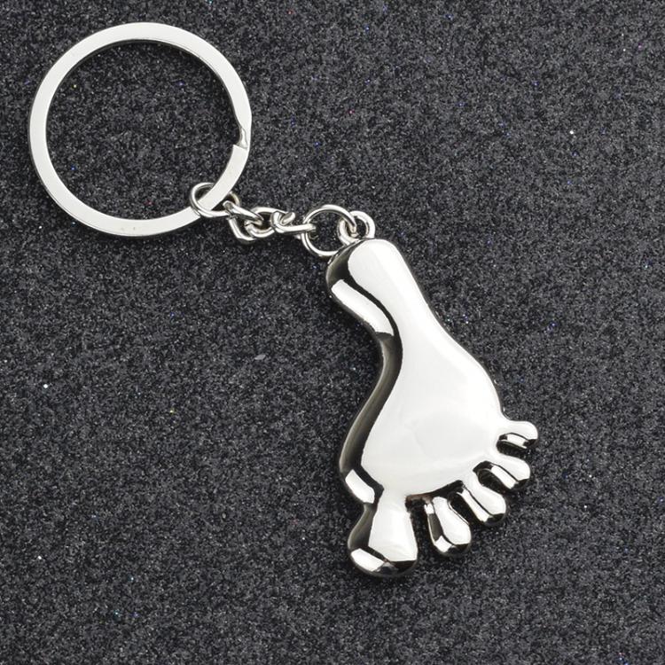 Small Feet Metal Keychain Gift