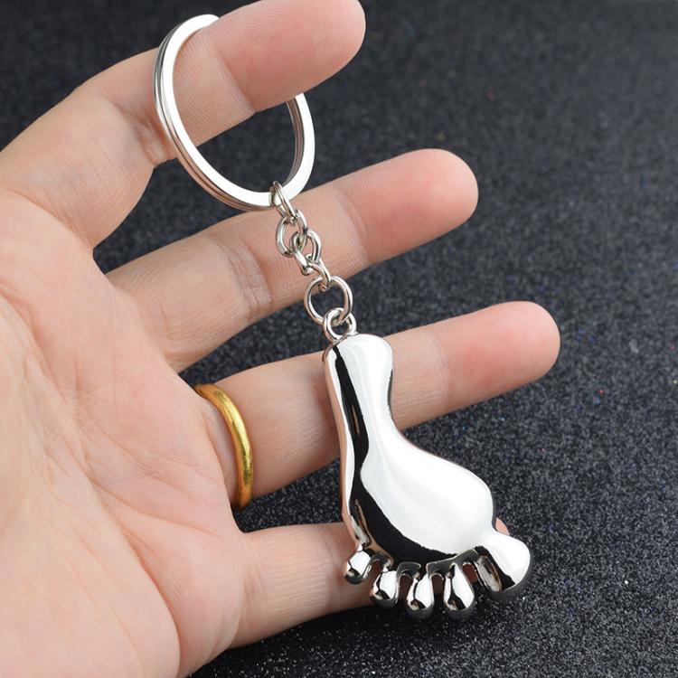 Small Feet Metal Keychain Gift