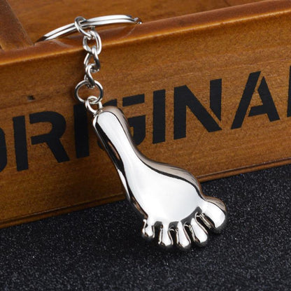 Small Feet Metal Keychain Gift