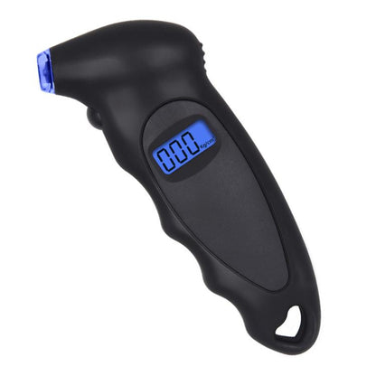 Car High-Precision Detection Digital Display Tire Pressure Gauge, Silver Black, Blue Black, All Black With Velvet