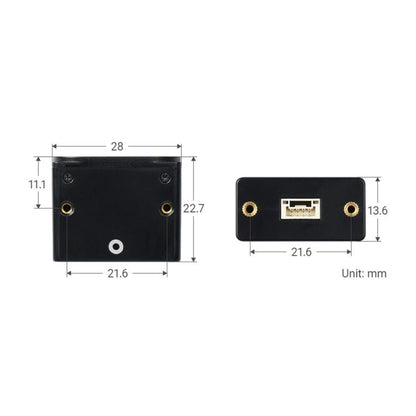 Waveshare TOF Time of Flight Laser Range Sensor, UART / I2C / IO Communication, 28760