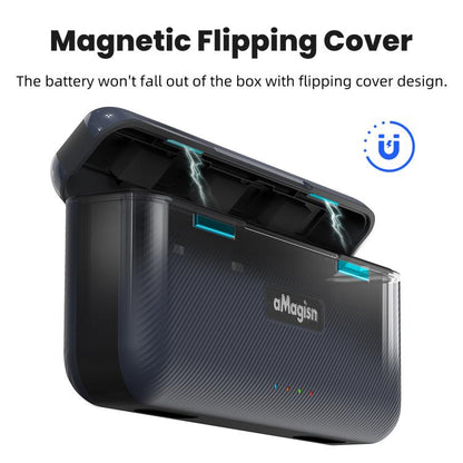 For Insta360 Ace Pro 2 Battery aMagisn Fast Charging Box Charger Storage Compartment, aMagisn