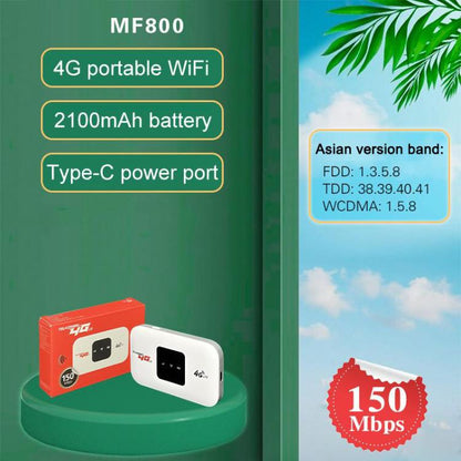 4G Mobile WiFi Portable SIM Card Router, MF800 Asian Version