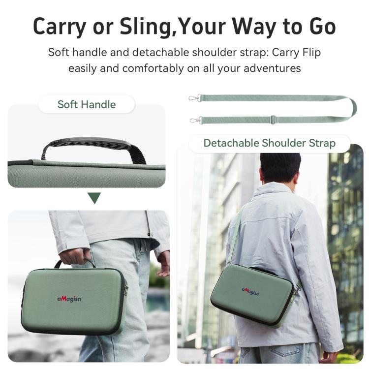 For DJI Flip Drone aMagisn Storage Case Shoulder Bag Compatible with RC 2 or RC-N3 Remote Controller