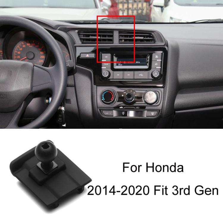 For Honda Left-hand Drive Car-Mounted Mobile Phone Navigation Holder Base, 04-07 Odyssey, 04-07 7th Generation Accord, 06-09 Civic, 07-11 CRV, 08-13 8th Generation Accord/11-12 Crosstour Center Console Knob, 08-13 8th Generation Accord/11-12 Crosstour ...