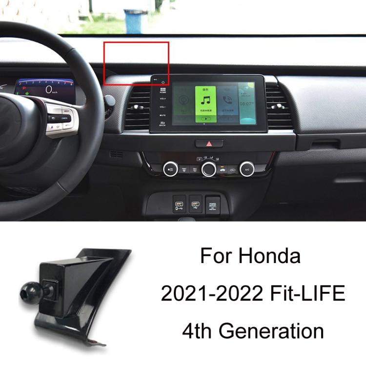 For Honda Left-hand Drive Car-Mounted Mobile Phone Navigation Holder Base, 04-07 Odyssey, 04-07 7th Generation Accord, 06-09 Civic, 07-11 CRV, 08-13 8th Generation Accord/11-12 Crosstour Center Console Knob, 08-13 8th Generation Accord/11-12 Crosstour ...