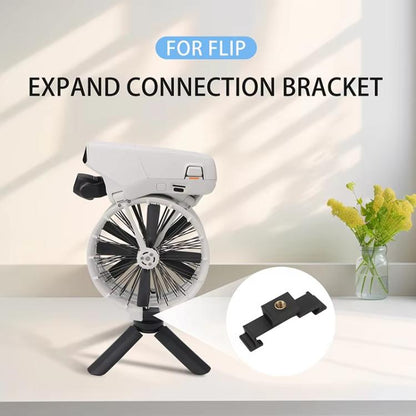 For DJI Flip CQT Drone Adapter Expansion Bracket 1/4 Connector to Tripod Fixed Shooting Accessories, Single Stand, Stand+Mini Tripod, Stand+Metal Tripod
