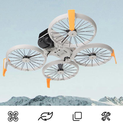 For DJI Flip CQT 4 In 1 Drone Folding Booster Stand Scratch and Wear Resistant Landing Protective Bracket