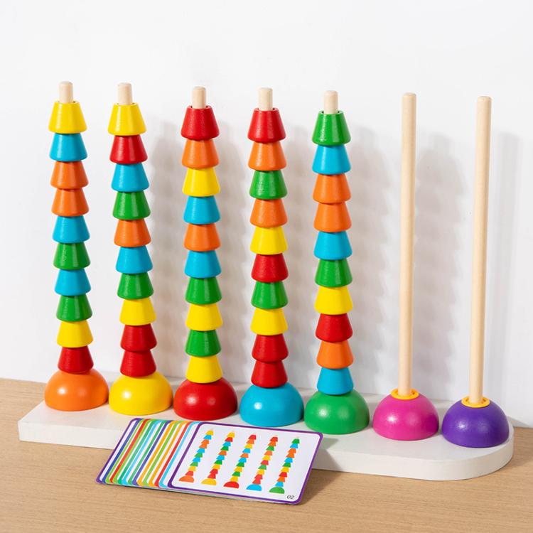 Kids Math Arithmetic Toy Baby Hand-Eye Coordination Multi-function Beads Sorting Sets of Columns