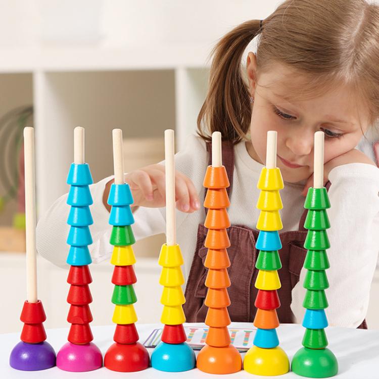 Kids Math Arithmetic Toy Baby Hand-Eye Coordination Multi-function Beads Sorting Sets of Columns