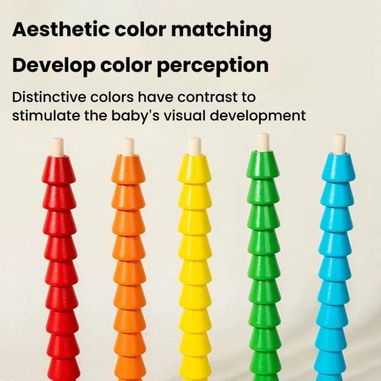 Kids Math Arithmetic Toy Baby Hand-Eye Coordination Multi-function Beads Sorting Sets of Columns