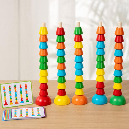 Kids Math Arithmetic Toy Baby Hand-Eye Coordination Multi-function Beads Sorting Sets of Columns