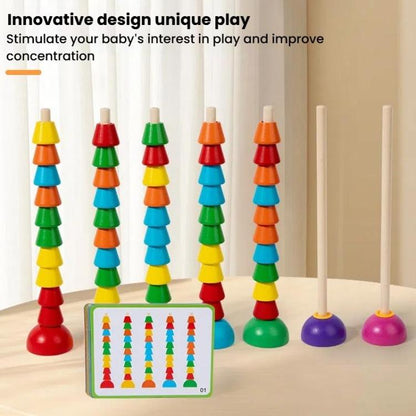 Kids Math Arithmetic Toy Baby Hand-Eye Coordination Multi-function Beads Sorting Sets of Columns