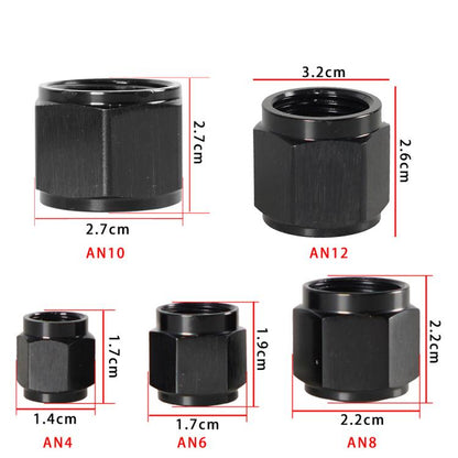 AN4 Oil Pipe Plug Aluminum Alloy Nut Car Modification Adapter, AN4, AN6, AN8, AN10, AN12