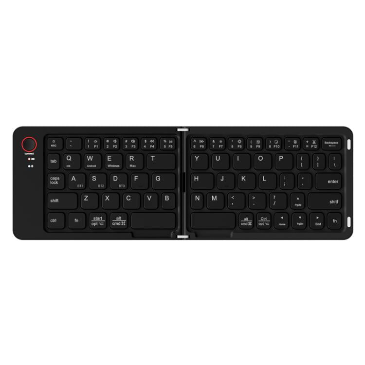 B023 Two Folding Portable Mini Wireless Bluetooth Keyboard Cell Phone Laptop Notebook Office Keyboard