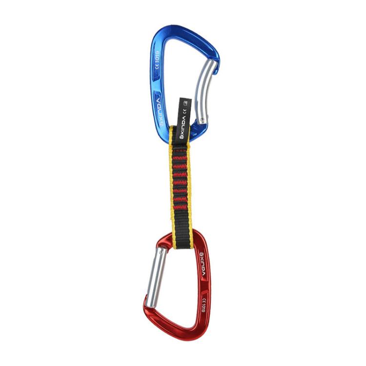 XINDA XD-CP05/06 Outdoor Mountaineering Climbing Straight Door Curved Door Fast Hanging Safety Buckle Flat Belt, 27cm, 32cm, 40cm