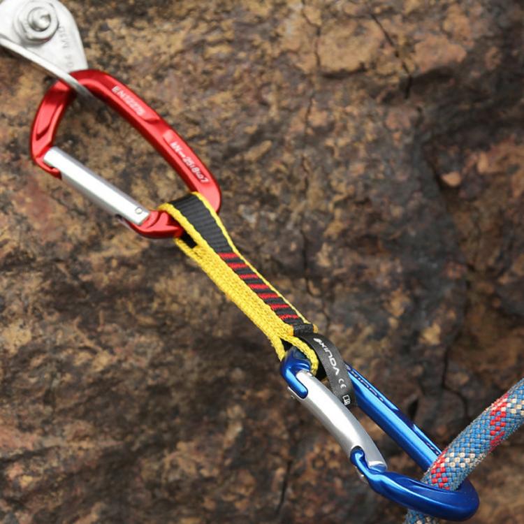 XINDA XD-CP05/06 Outdoor Mountaineering Climbing Straight Door Curved Door Fast Hanging Safety Buckle Flat Belt, 27cm, 32cm, 40cm
