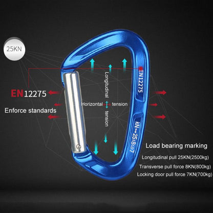 XINDA XD-CP05/06 Outdoor Mountaineering Climbing Straight Door Curved Door Fast Hanging Safety Buckle Flat Belt, 27cm, 32cm, 40cm