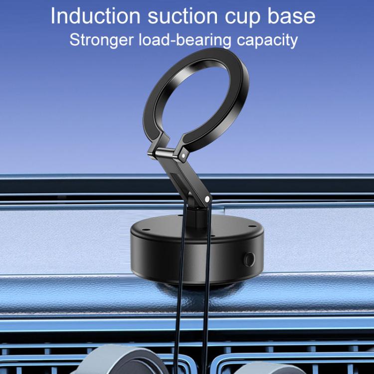 M17 Electrical Suction Cup Mobile Phone Car Holder Folding Rotating Magnetic Suction Navigation Stand