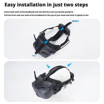For DJI N3 HiBLOKS Simple Protective Headband Comfortable to Wear Pressure Reducing Strap, Simple Model Headband