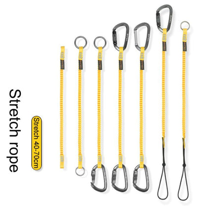 XINDA XD-A9561 Outdoor Mountain Climbing Equipment Anti-Loss Telescopic Buckle Elastic Rope, 2 Automatic Locks, Automatic Lock+Straight Lock, Automatic Lock+Large Ring, Large Ring+Small Ring, DIY Elastic Rope, Automatic Lock+Tie Rope, Tie Rope+Small Ring