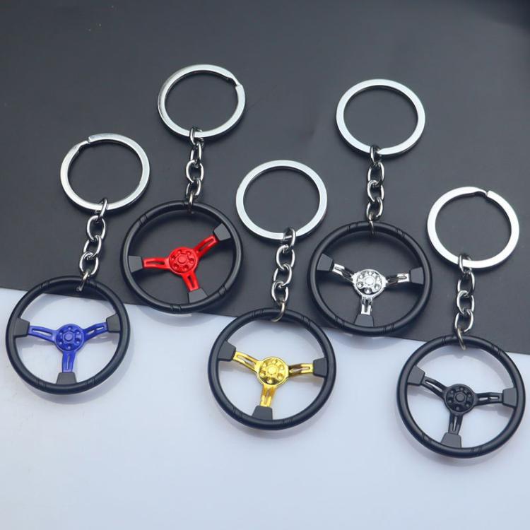 Car Steering Wheel Keychain Removable Key Pendant
