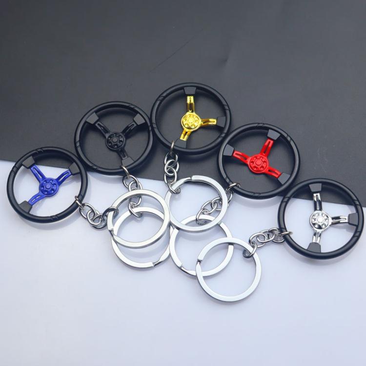 Car Steering Wheel Keychain Removable Key Pendant