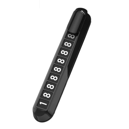 Car Temporary Parking License Plate Luminous Hidden Parking Phone Number Plate