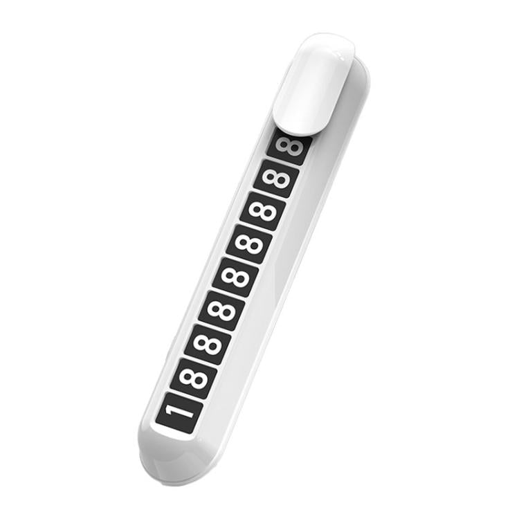 Car Temporary Parking License Plate Luminous Hidden Parking Phone Number Plate