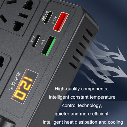 12V24V To 220V Car Multi-Function Inverter Socket Fast Charger