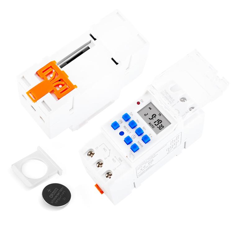 16A  1 Second Interval Programmable Digital Timer Switch 7 Days Auto ON OFF Din Rail Mounted, SINOTIMER TM919sA-2 220VAC, SINOTIMER TM919sA-1 110VAC