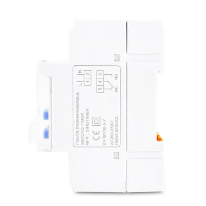 16A  1 Second Interval Programmable Digital Timer Switch 7 Days Auto ON OFF Din Rail Mounted, SINOTIMER TM919sA-2 220VAC, SINOTIMER TM919sA-1 110VAC